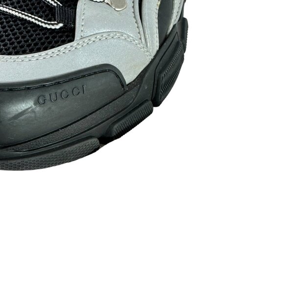GUCCI Gray Leather Mesh Flashtrek Men Sneakers Made in Italy 11UK / 11.5US - Picture 6 of 13